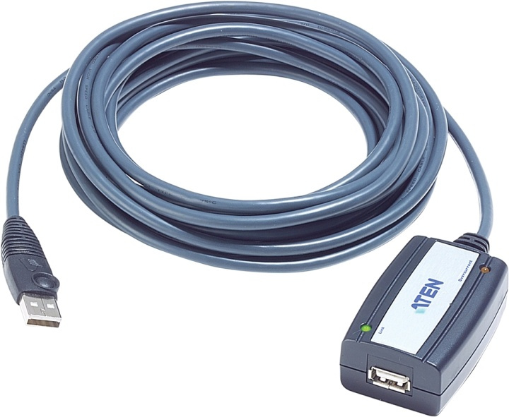 ATEN aktiv USB 2.0 förlängningskabel, 5m in the group COMPUTERS & PERIPHERALS / Computer cables / USB / USB-A / Cables at TP E-commerce Nordic AB (38-61282)