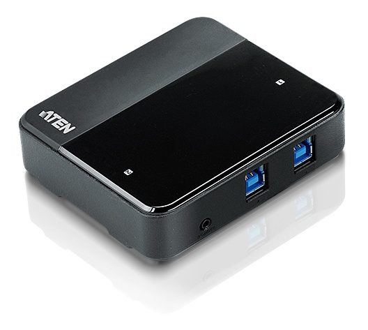 ATEN USB 3.0 Hub for 2 computers, 4xUSB A female, 2xUSB B female, blac in the group COMPUTERS & PERIPHERALS / Computer accessories / USB-Hubs at TP E-commerce Nordic AB (38-61296)