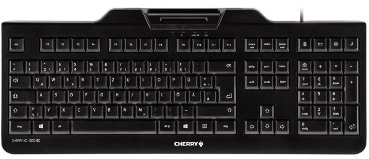 Cherry KC 1000 SC, tangentbord med kortläsare, nordisk layout, svart in the group COMPUTERS & PERIPHERALS / Mice & Keyboards / Keyboards / Corded at TP E-commerce Nordic AB (38-61359)