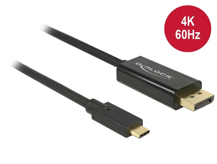 DeLock 85255 Cable USB Type-C male to Displayport male (DP Alt Mode) in the group COMPUTERS & PERIPHERALS / Computer cables / DisplayPort / Cables at TP E-commerce Nordic AB (38-61422)