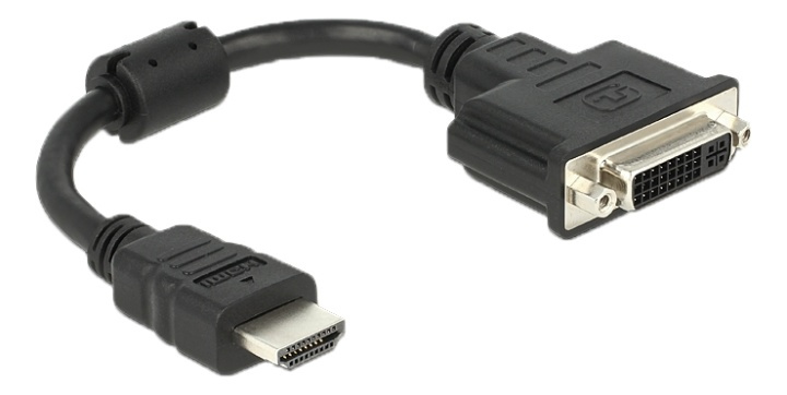 Delock Adapter HDMI male > DVI 24+5 female 20 cm in the group HOME ELECTRONICS / Cables & Adapters / HDMI / Adapters at TP E-commerce Nordic AB (38-61433)