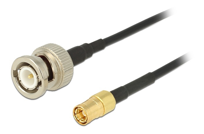 Delock Antenna Cable BNC Plug > SMB Plug RG-174 3 m in the group HOME ELECTRONICS / Cables & Adapters / Antenna cables & Accessories / Antenna cables at TP E-commerce Nordic AB (38-61444)