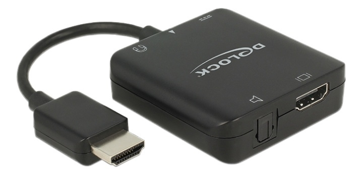 Delock HDMI Audio Extractor 4K kompakt in the group HOME ELECTRONICS / Cables & Adapters / HDMI / Adapters at TP E-commerce Nordic AB (38-61461)