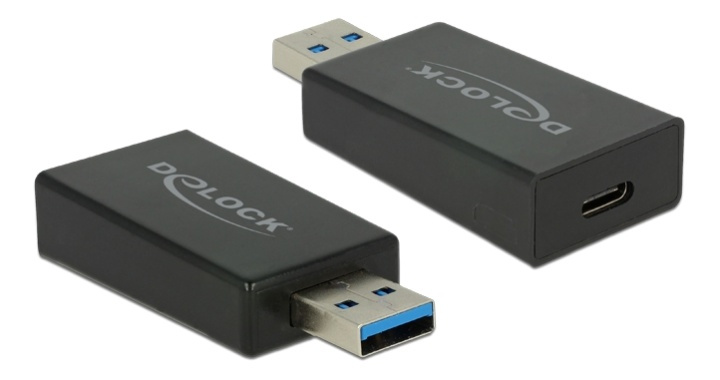 Delock Converter USB 3.1 Gen 2 USB-A Male to USB-C Female,10 Gbp,black in the group COMPUTERS & PERIPHERALS / Computer cables / USB / USB-A / Adapters at TP E-commerce Nordic AB (38-61475)