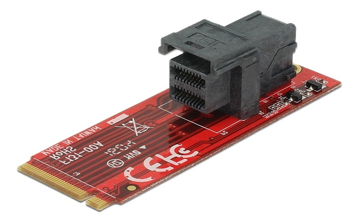 Adapter M.2 Key M >SFF-8643 NVMe in the group COMPUTERS & PERIPHERALS / Computer components / Harddrives / Adapters & Accessories at TP E-commerce Nordic AB (38-61478)