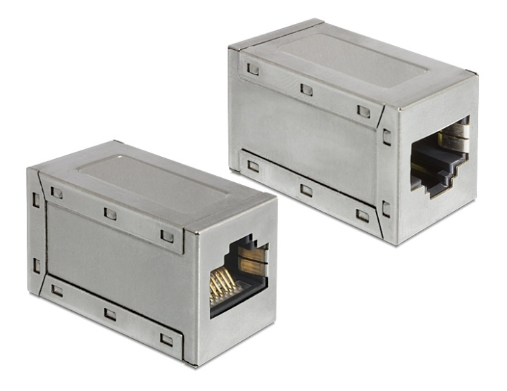 DeLOCK modular connector, 8P/8C, RJ45, shielded, for Cat 6A in the group COMPUTERS & PERIPHERALS / Computer cables / Network cables / Adapters & Conductor joints at TP E-commerce Nordic AB (38-61483)