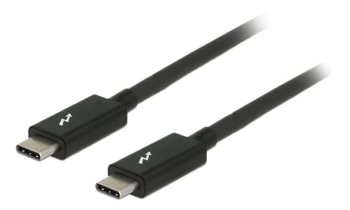DeLOCK Thunderbolt 3 cable, 20Gbps, 1m, 5120x2880, E-marker, black in the group COMPUTERS & PERIPHERALS / Computer cables / USB / USB-C at TP E-commerce Nordic AB (38-61523)