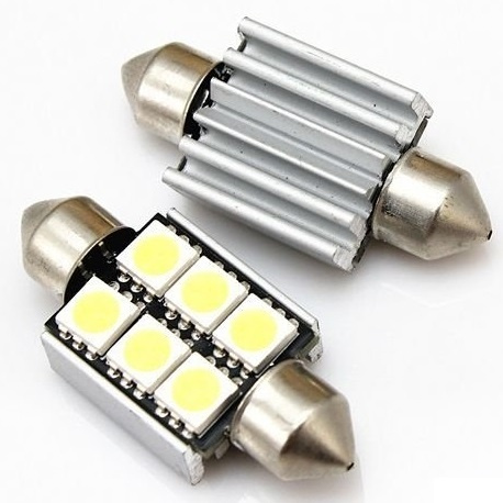 LED Spollampa, Sockel C5W, 6-LED (2-Pack) in the group CAR / Car lights / Sign lighting at TP E-commerce Nordic AB (38-6156)
