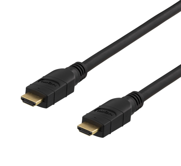 DELTACO PRIME active HDMI cable, 10m, 4K 60Hz, Spectra, black in the group HOME ELECTRONICS / Cables & Adapters / HDMI / Cables at TP E-commerce Nordic AB (38-61633)