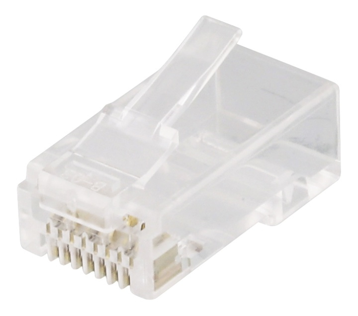DELTACO RJ45 connector for patch cable, Cat6a, unshielded, 20pcs in the group COMPUTERS & PERIPHERALS / Computer cables / Network cables / Adapters & Conductor joints at TP E-commerce Nordic AB (38-61647)