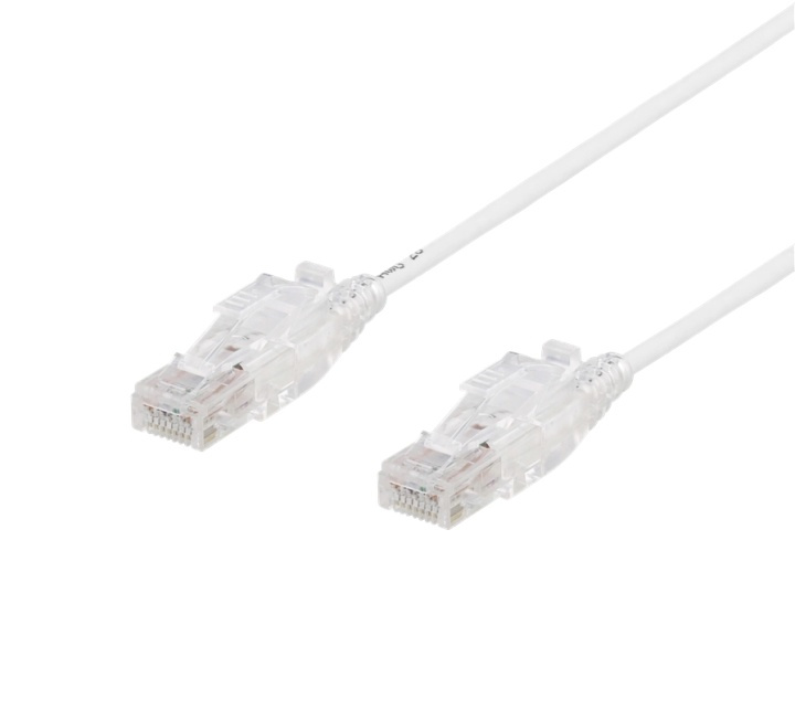 DELTACO U/UTP Cat6A patch cable, 0.5m, 500MHz, lockable, white in the group COMPUTERS & PERIPHERALS / Computer cables / DVI / Cables at TP E-commerce Nordic AB (38-61707)