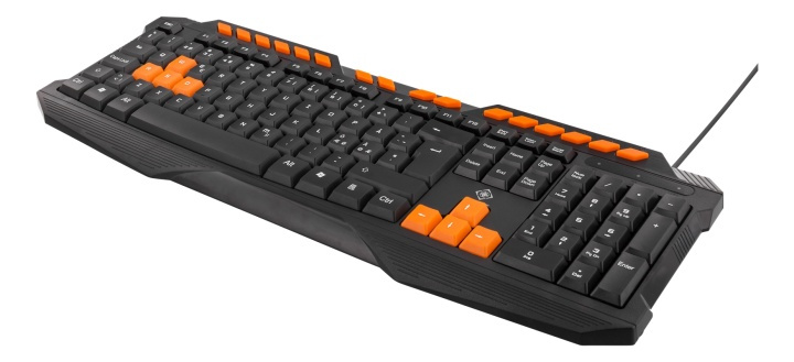 DELTACO GAMING keyboard, anti-ghosting, USB, nordic, black/orange in the group COMPUTERS & PERIPHERALS / GAMING / Keyboards at TP E-commerce Nordic AB (38-61847)