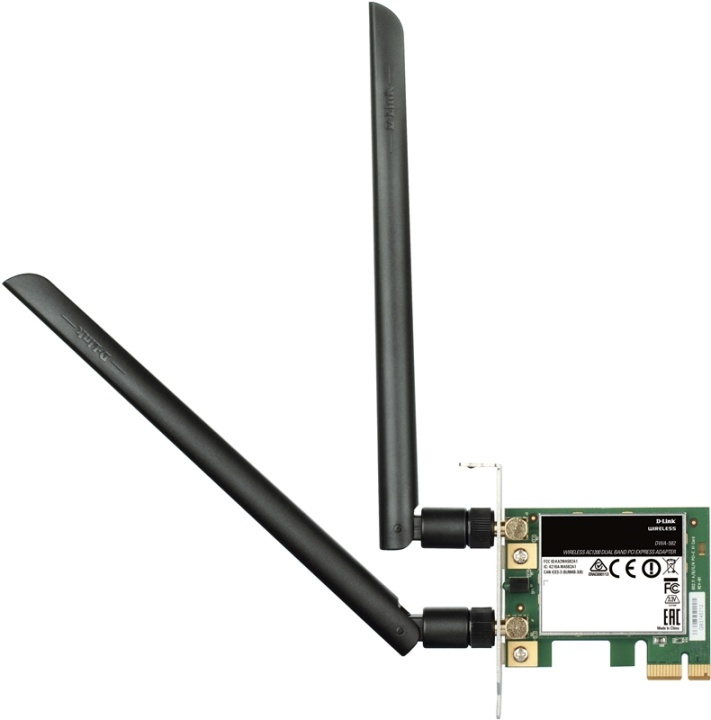 D-LINK Wireless AC1200 DualBand PCIe Adapter in the group COMPUTERS & PERIPHERALS / Network / Network cards / PCI wireless at TP E-commerce Nordic AB (38-61964)