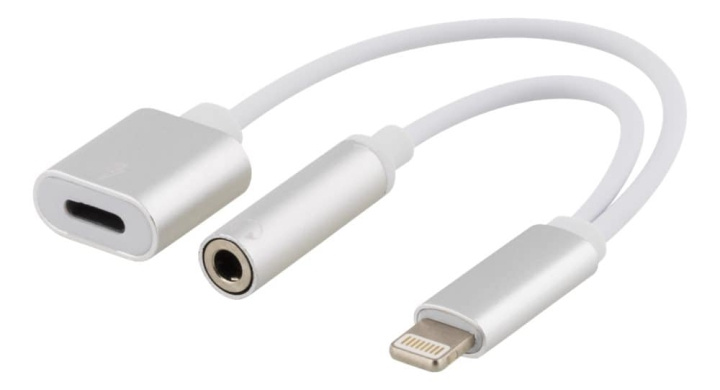 Epzi Lightning till 3,5 mm adapter, stödjer laddning och ljud, silver in the group SMARTPHONE & TABLETS / Chargers & Cables / Adapters at TP E-commerce Nordic AB (38-62003)