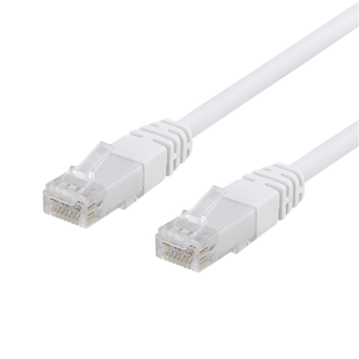 EPZI U/UTP Cat6 patch cable, CCA, 0.3m, 250MHz, white in the group COMPUTERS & PERIPHERALS / Computer cables / Network cables / Cat6 at TP E-commerce Nordic AB (38-62008)