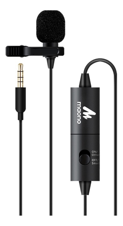 MAONO active lavalier microphone for smart phone, camcorders etc. in the group COMPUTERS & PERIPHERALS / Computer accessories / Microphones at TP E-commerce Nordic AB (38-62226)