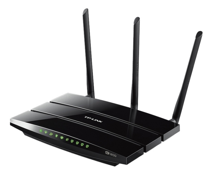 TP-Link AC1200 wireless VDSL/ADSL modem router, 5GHz 867Mbps, black in the group COMPUTERS & PERIPHERALS / Network / Routrar at TP E-commerce Nordic AB (38-62498)