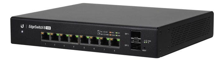 EdgeSwitch 8 GE ports 150W POE 802.3af/at passive24/48 in the group COMPUTERS & PERIPHERALS / Network / PoE at TP E-commerce Nordic AB (38-62548)