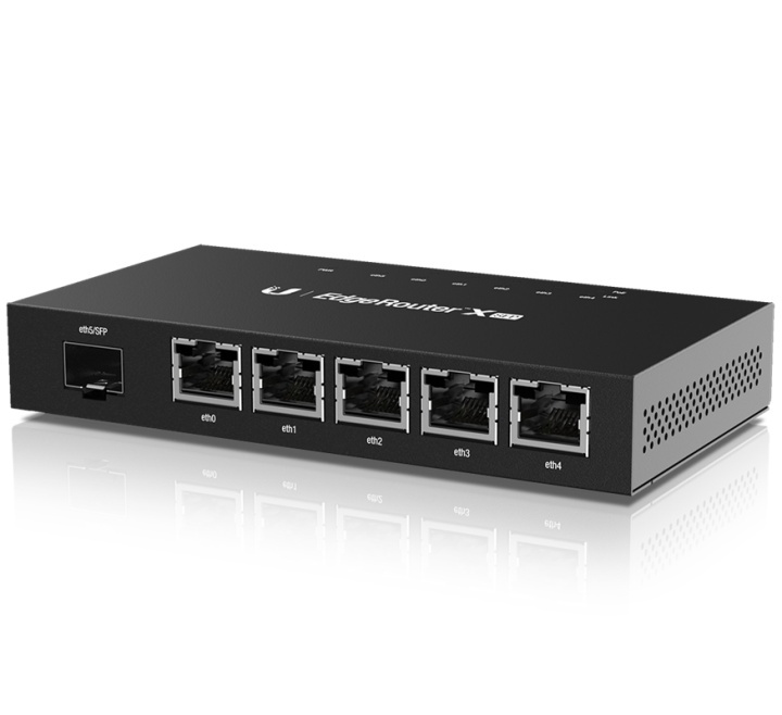 Ubiquiti EdgeRouter X, 5-Ports, SFP, Gigabit, Passive PoE, black in the group COMPUTERS & PERIPHERALS / Network / PoE at TP E-commerce Nordic AB (38-62558)