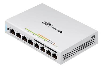 Ubiquiti UniFiSwitch 8-port Switch, 4x 50W PoE, Gigabit Ethernet, SFP, in the group COMPUTERS & PERIPHERALS / Network / PoE at TP E-commerce Nordic AB (38-62591)