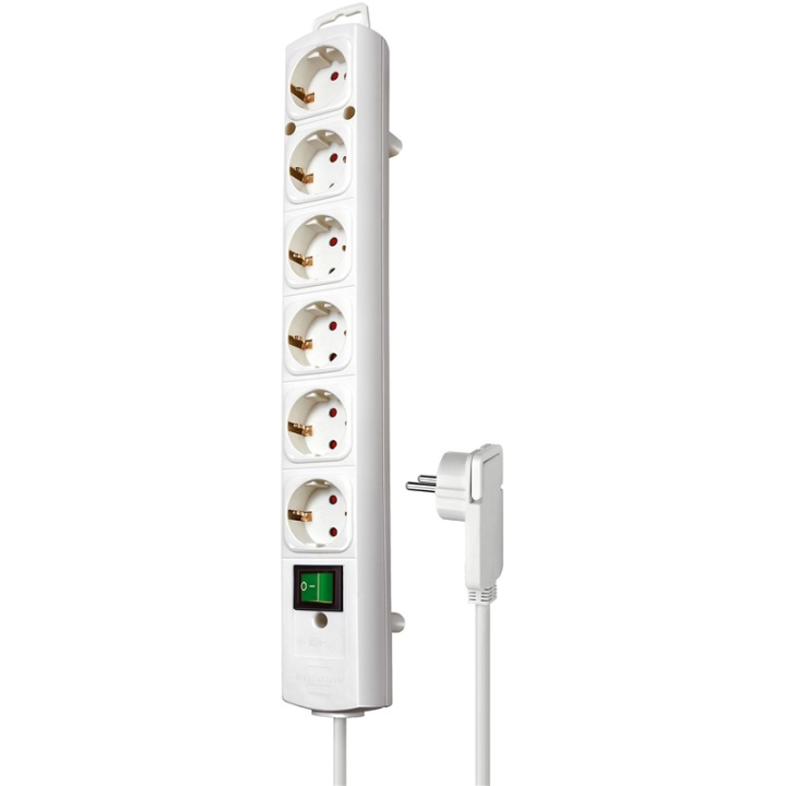Extension Socket Comfort-Line 6-Way 2.00 m White - Protective Contact in the group HOME, HOUSEHOLD & GARDEN / Electricity & Lighting / Power strips at TP E-commerce Nordic AB (38-62750)