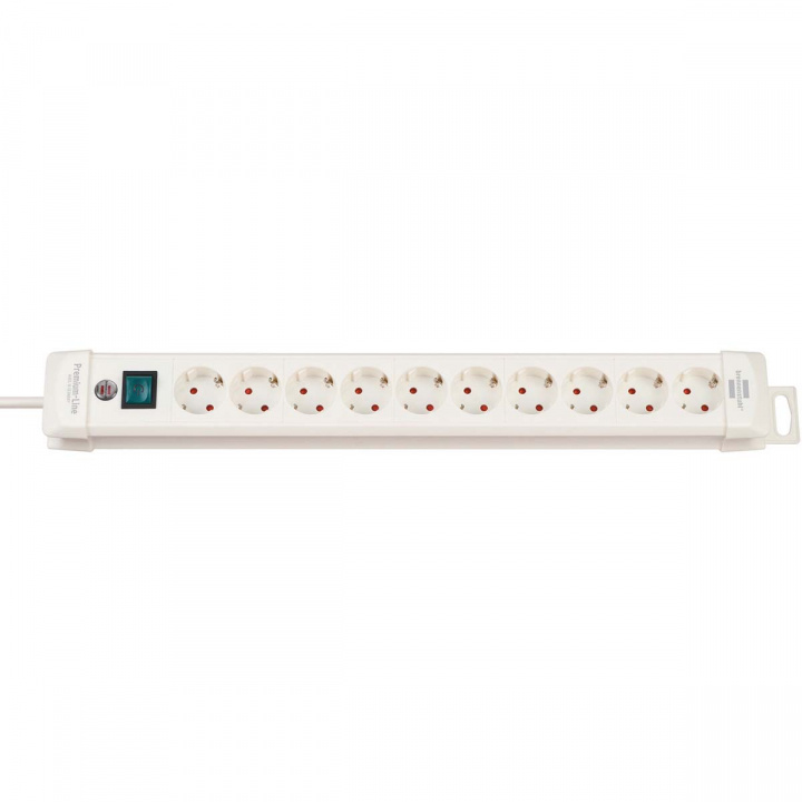 brennenstuhl Extension Socket Premium-Line 10-Way 3.00 m White - Protective Contact in the group HOME, HOUSEHOLD & GARDEN / Electricity & Lighting / Power strips at TP E-commerce Nordic AB (38-62757)