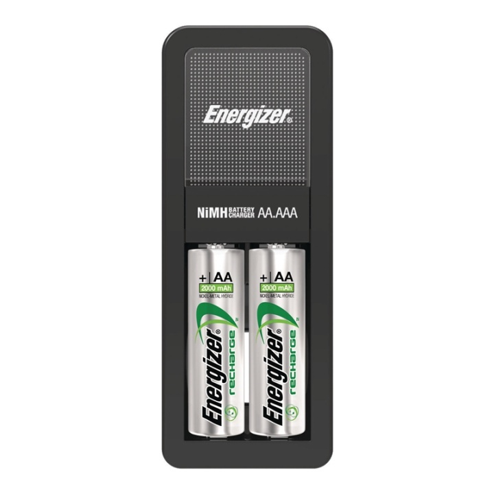 Energizer NiMH Battery Charger AA / AAA | 1.2 V DC | 2x AA/LR6 | Euro | Battery type: AA | Black in the group HOME ELECTRONICS / Batteries & Chargers / Battery charger at TP E-commerce Nordic AB (38-62914)