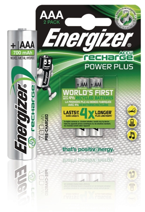 Energizer Rechargeable NiMH Battery AAA | 1.2 V DC | 700 mAh | Precharged | 2-Blister in the group HOME ELECTRONICS / Batteries & Chargers / Batteries / AAA at TP E-commerce Nordic AB (38-62923)