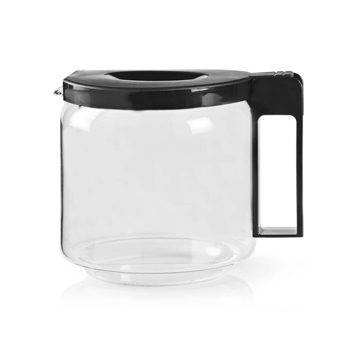 Nedis Glass Coffee Jug | Compatible with: Moccamaster CD / GCS / KBG / Excellent 10SN | 1.25 l | Black in the group HOME, HOUSEHOLD & GARDEN / Household appliances / Coffee makers and accessories / Filters & Accessories at TP E-commerce Nordic AB (38-62947)