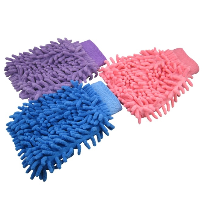 Microfiber wash mitt (Blue) in the group CAR / Car cleaning at TP E-commerce Nordic AB (38-6347)