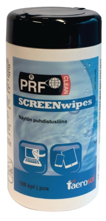 PRF Screen cleaning wipes 100 pieces in the group COMPUTERS & PERIPHERALS / Computer accessories / Cleaning at TP E-commerce Nordic AB (38-63499)