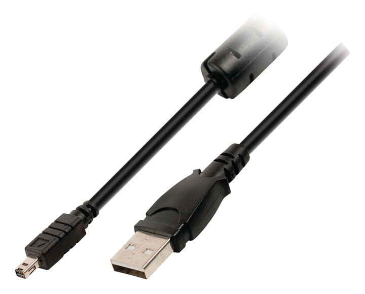Valueline USB 2.0 Cable USB-A Male - Minolta 8-Pin Male 2.00 m Black in the group HOME ELECTRONICS / Photo & Video / Photo equipment / Cables at TP E-commerce Nordic AB (38-63958)