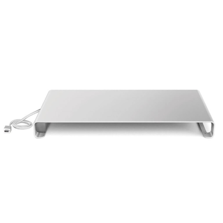 Desire2 View Monitor USB Stand 3x USB-A, 1x Type-C, Silver in the group COMPUTERS & PERIPHERALS / Laptops & accessories / Other at TP E-commerce Nordic AB (38-64077)