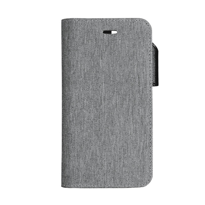 Onsala Textile Grey iPhoneX/Xs in the group SMARTPHONE & TABLETS / Phone cases / Apple / iPhone X/XS / Wallet Case at TP E-commerce Nordic AB (38-64346)