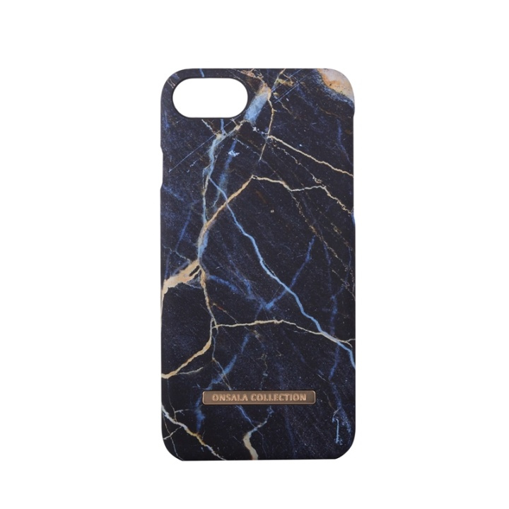 Onsala Soft Black Galaxy Marble iPhone6/7/8 in the group SMARTPHONE & TABLETS / Phone cases / Apple / iPhone 6/6S / Cases at TP E-commerce Nordic AB (38-64366)