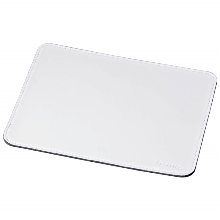 Hama Mouse Pad with Leather Look, white in the group COMPUTERS & PERIPHERALS / Mice & Keyboards / Mouse pads at TP E-commerce Nordic AB (38-64432)