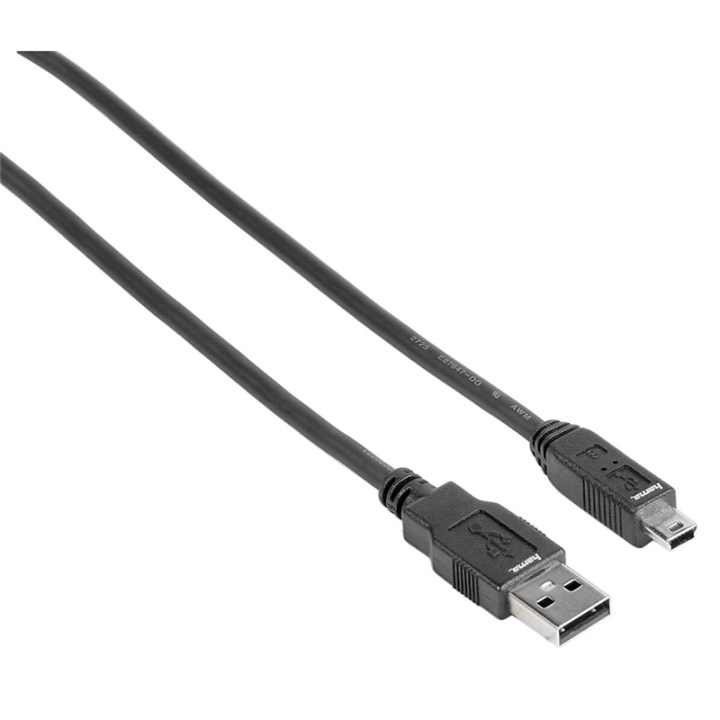 Hama USB 2.0 Connection Cable, A p lug - mini-B plug (B5 Pin), 1 in the group CAR / Navigation & GPS / GPS at TP E-commerce Nordic AB (38-64508)