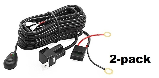 2-pack Relay cable set 40A with switch, for LED ramps and additional lights in the group CAR / Car lights / Extra lights at TP E-commerce Nordic AB (38-6464PKT)