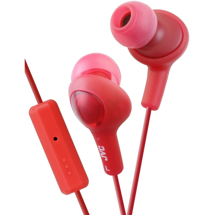 JVC Hörlur FR6 Gumy Plus Mic Röd in the group HOME ELECTRONICS / Audio & Picture / Headphones & Accessories / Headphones at TP E-commerce Nordic AB (38-64878)