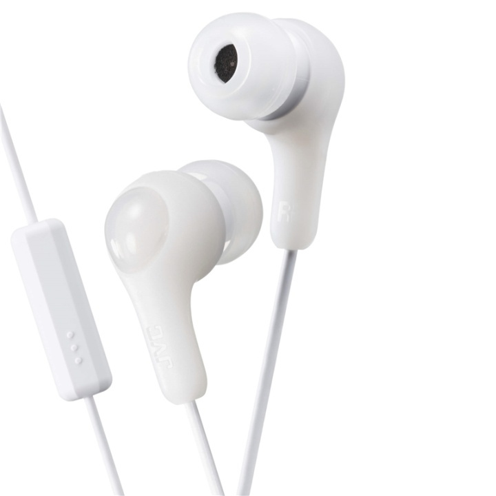 JVC Headphones FX7M Gumy Plus In-Ear Mic White in the group HOME ELECTRONICS / Audio & Picture / Headphones & Accessories / Headphones at TP E-commerce Nordic AB (38-64904)