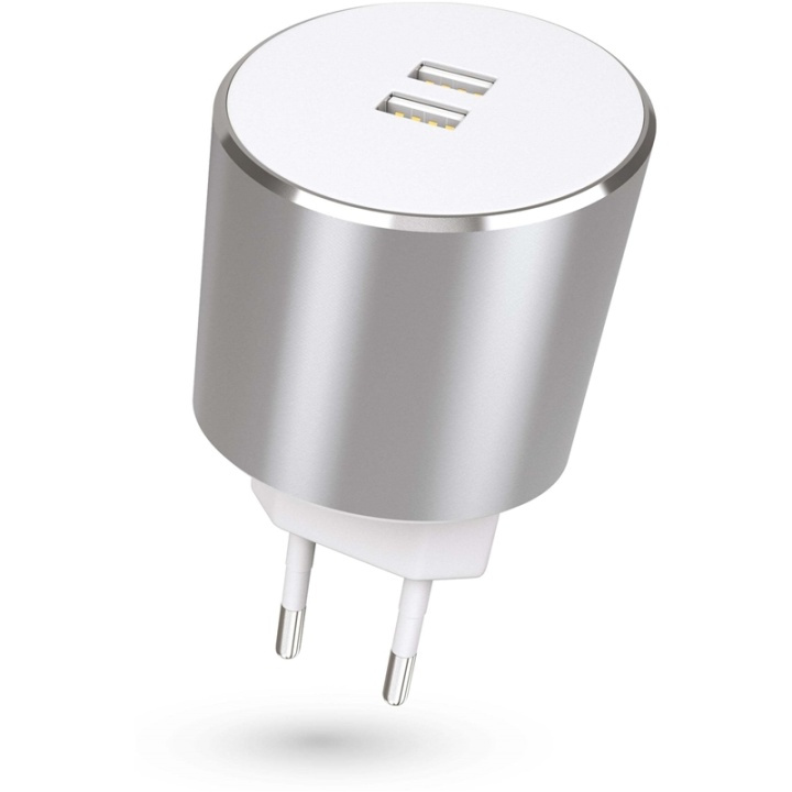 KIT PLATINUM Laddare 220V 2xUSB 3.4A Rosegold in the group SMARTPHONE & TABLETS / Chargers & Cables / Wall charger / Wall charger USB at TP E-commerce Nordic AB (38-64952)