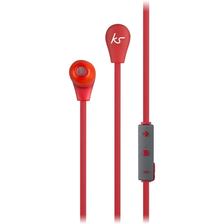 KITSOUND Headphone Bounce Red In-Ear Wireless Mic in the group HOME ELECTRONICS / Audio & Picture / Headphones & Accessories / Headphones at TP E-commerce Nordic AB (38-65007)