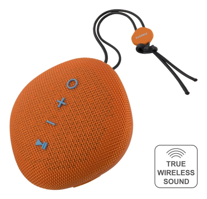 STREETZ water resistant Bluetooth speaker, TWS, BT 4.2, 1x6W, orange in the group HOME ELECTRONICS / Audio & Picture / Speakers & accessories / Bluetooth Speakers / Portable speakers at TP E-commerce Nordic AB (38-65790)