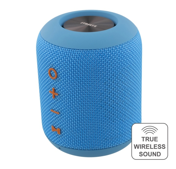 STREETZ water resistant speaker, 2x5W, TWS, BT 4.2, 22Hz-20kHz, blue in the group HOME ELECTRONICS / Audio & Picture / Speakers & accessories / Bluetooth Speakers / Portable speakers at TP E-commerce Nordic AB (38-65793)