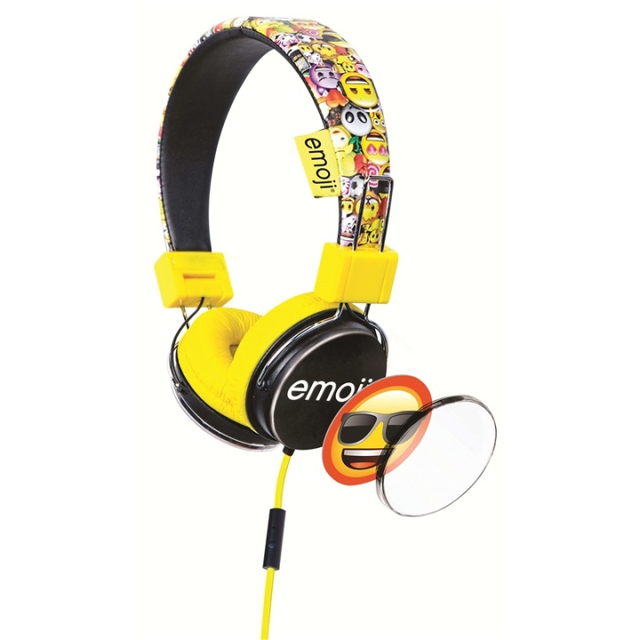 EMOJI Headphone Flip \'N Switch yellow On Ear Universal 85dB in the group HOME ELECTRONICS / Audio & Picture / Headphones & Accessories / Headphones at TP E-commerce Nordic AB (38-65882)