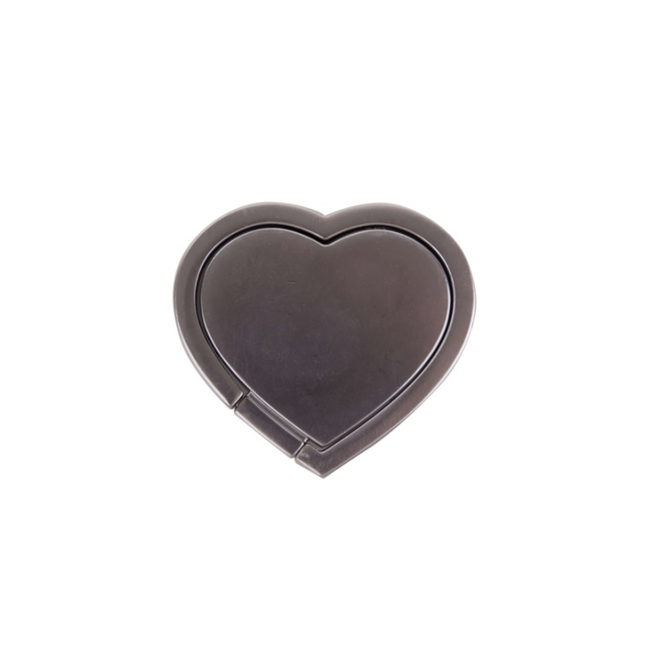 GEAR Finger ring heart silver with stand function in the group SMARTPHONE & TABLETS / Other accessories / Docks, Tripods & Holders at TP E-commerce Nordic AB (38-65915)