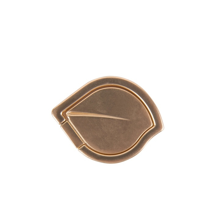 Gear Finger ring leaf gold with stand function in the group SMARTPHONE & TABLETS / Other accessories / Docks, Tripods & Holders at TP E-commerce Nordic AB (38-65917)