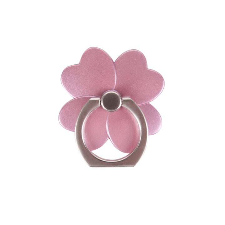 Finger ring flower pink with stand function in the group SMARTPHONE & TABLETS / Other accessories / Docks, Tripods & Holders at TP E-commerce Nordic AB (38-65920)