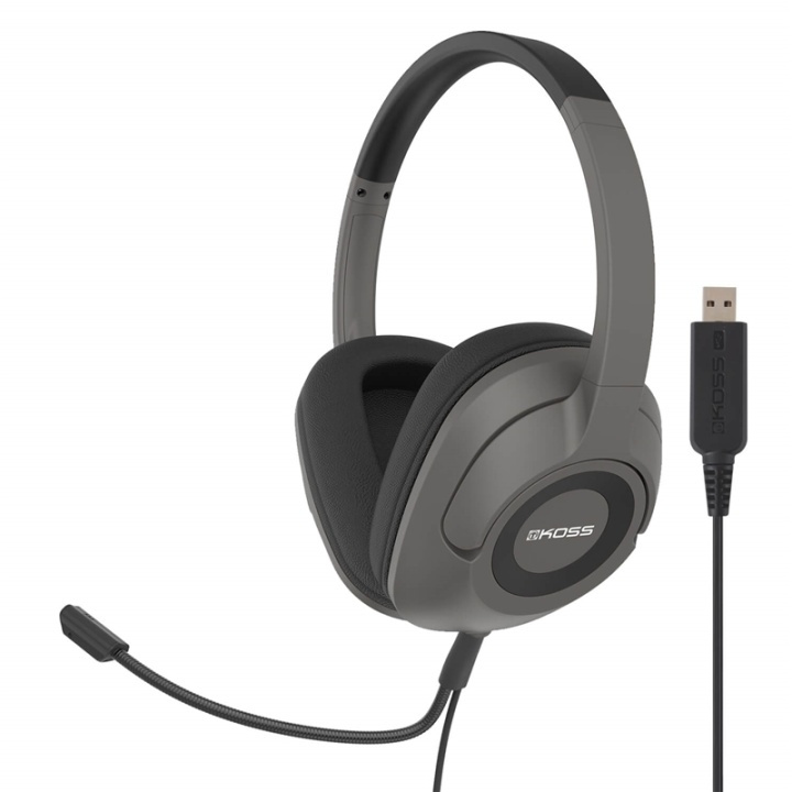KOSS Headset SB42 USB Over-Ear Mic Remote Svart in the group COMPUTERS & PERIPHERALS / GAMING / Headset at TP E-commerce Nordic AB (38-66023)