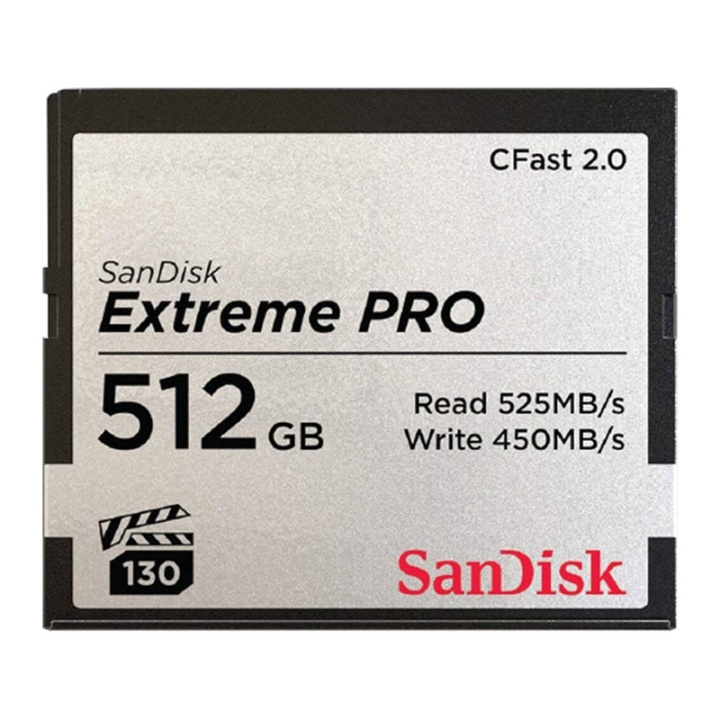 SanDisk Cfast 2.0 Extreme Pro 512GB 525MB/s VPG130 in the group HOME ELECTRONICS / Storage media / Memory cards / Compact Flash at TP E-commerce Nordic AB (38-66077)